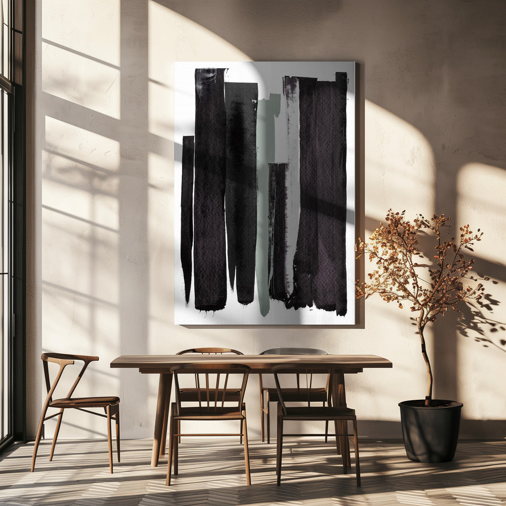Monochrome Strokes | Canvas