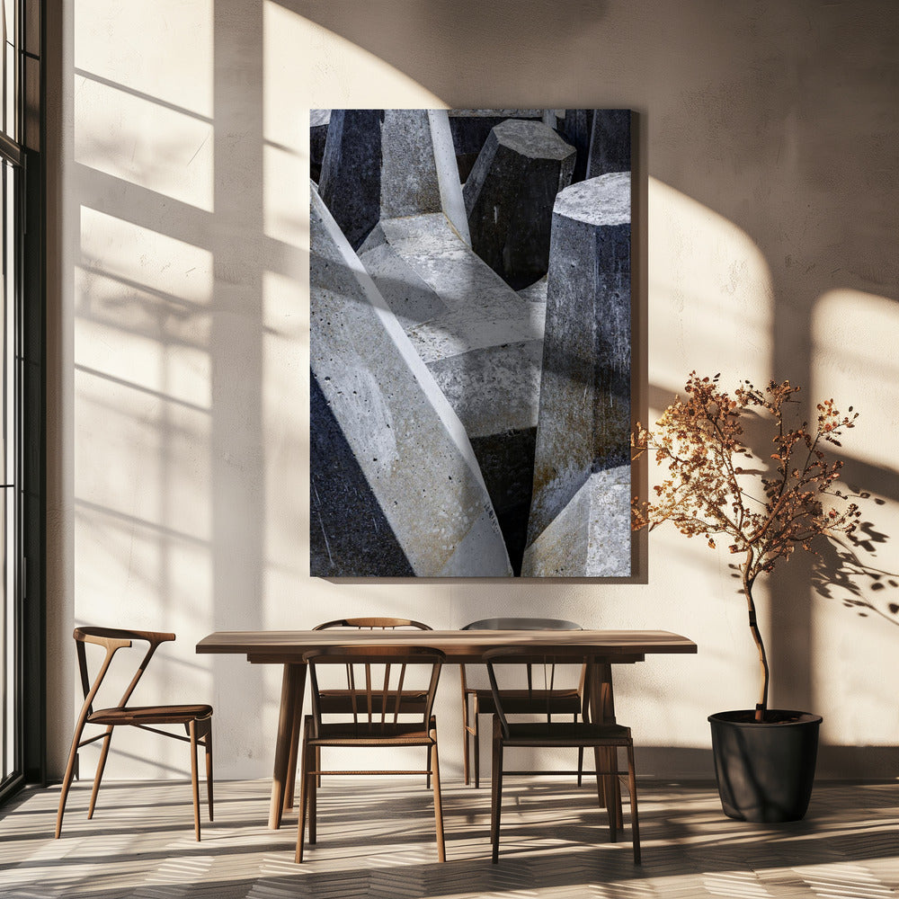Betonformen Labyrinth | Leinwand