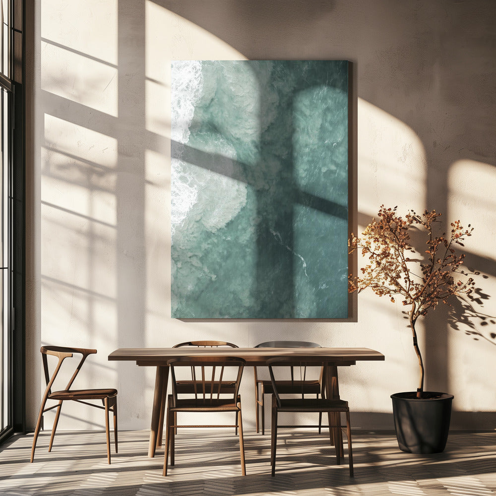 Ocean's Gentle Swirl | Canvas