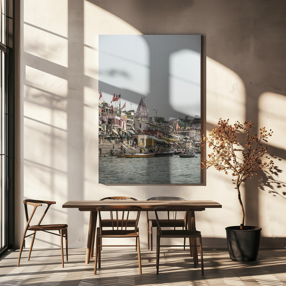 Ganges-Flussszene | Leinwand