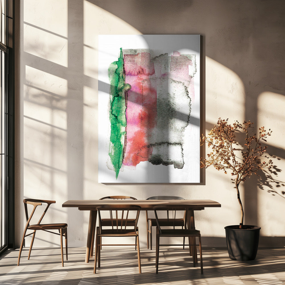 Abstraktes Aquarellbild | Leinwand