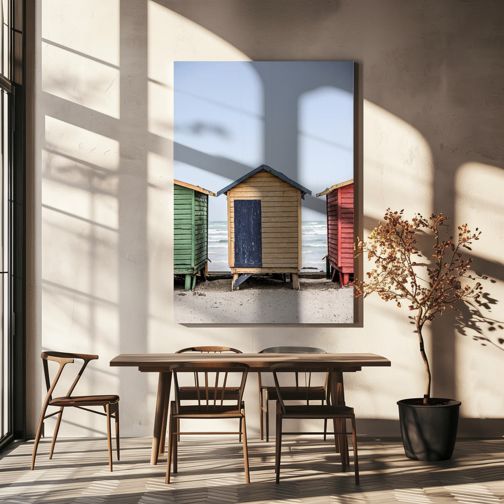 Colorful Beach Huts | Canvas