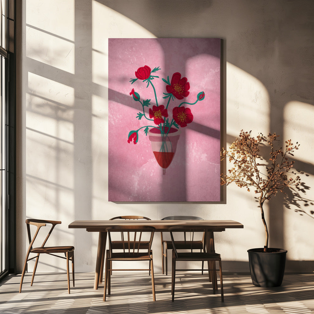 Cup of flowers | Canvas