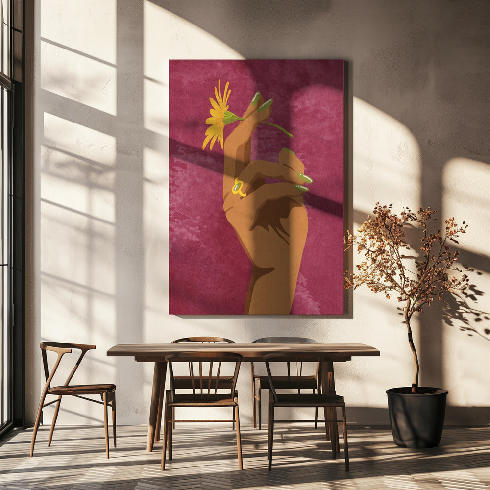 Rauchende Blume | Leinwand