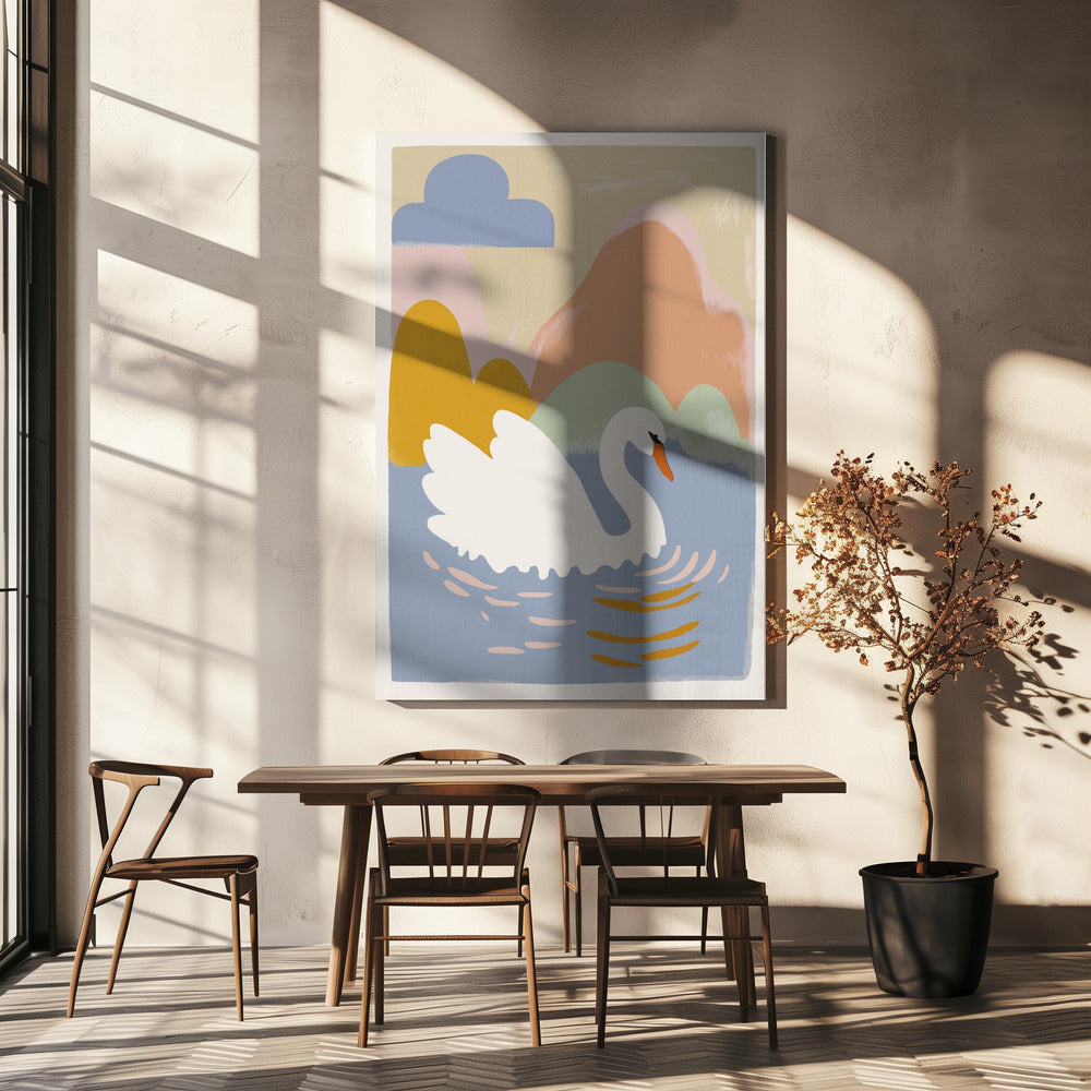 Swan's Dreamscape | Canvas