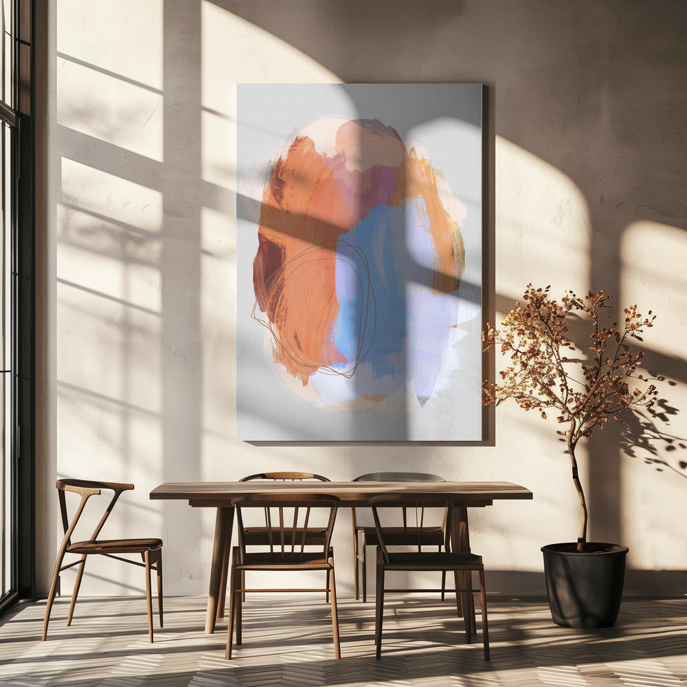 Abstrakte Pinselstriche 38Z | Leinwand