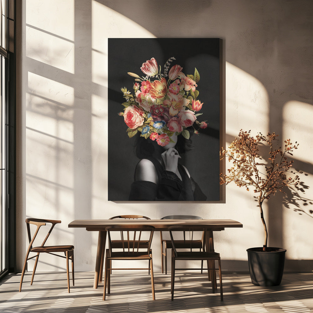 Vintage Blumenstrauß | Leinwand