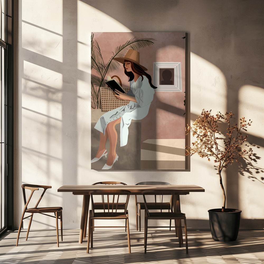 Friedliche Leseecke | Leinwand