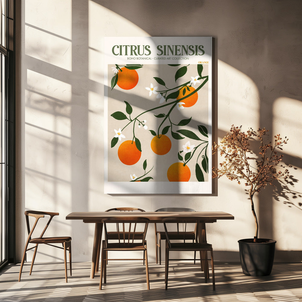 Orange Eleganz | Leinwand