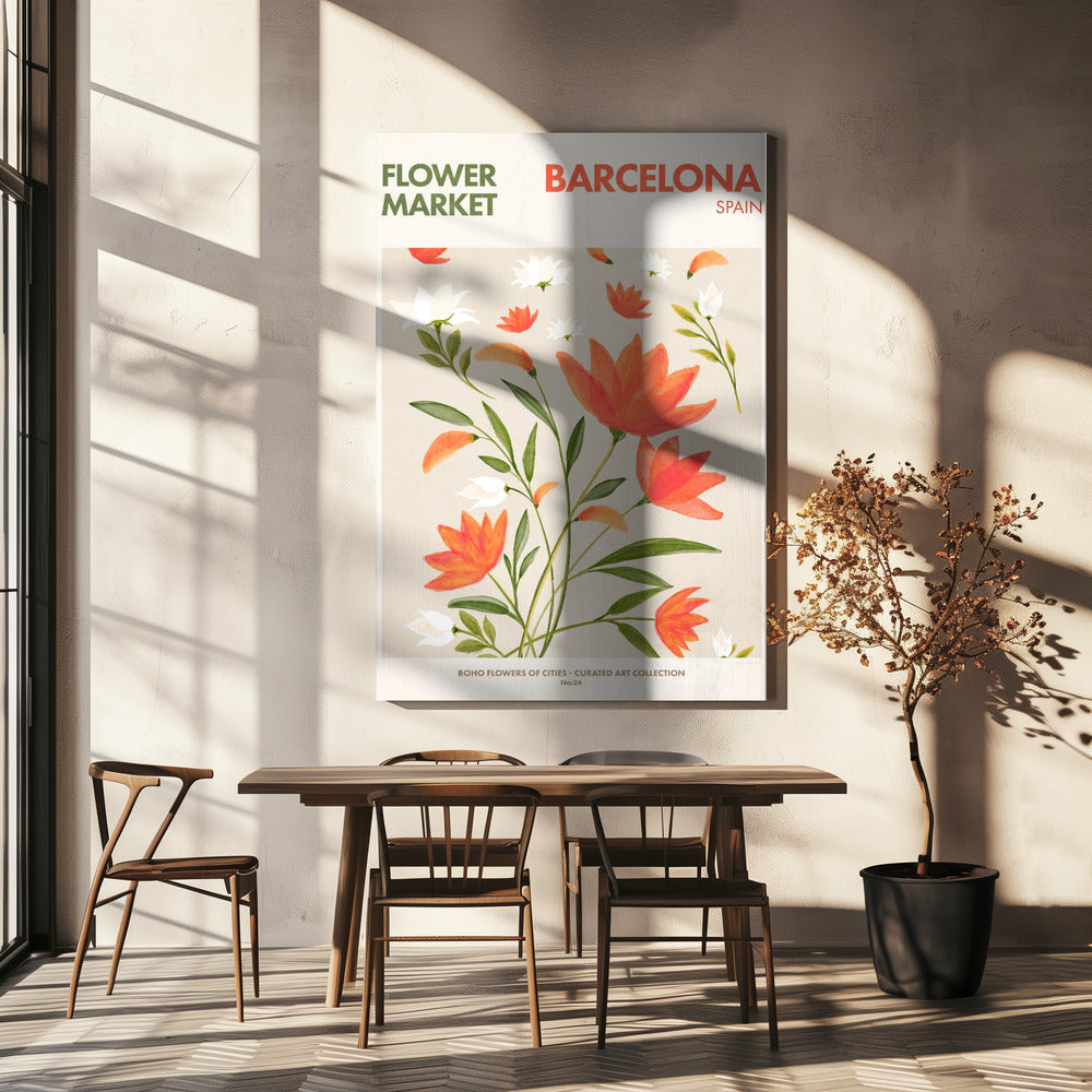 Barcelona Blooms | Leinwand