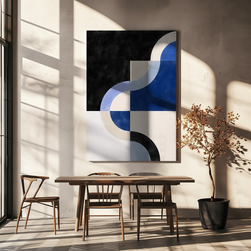Geschwungene Harmonie | Leinwand