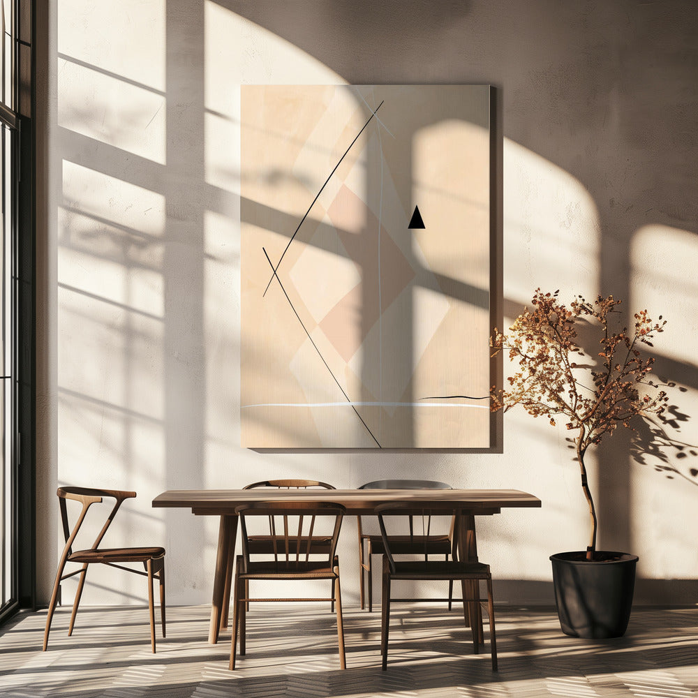Geometric Shapes And Intersecting Lines | Canvas
