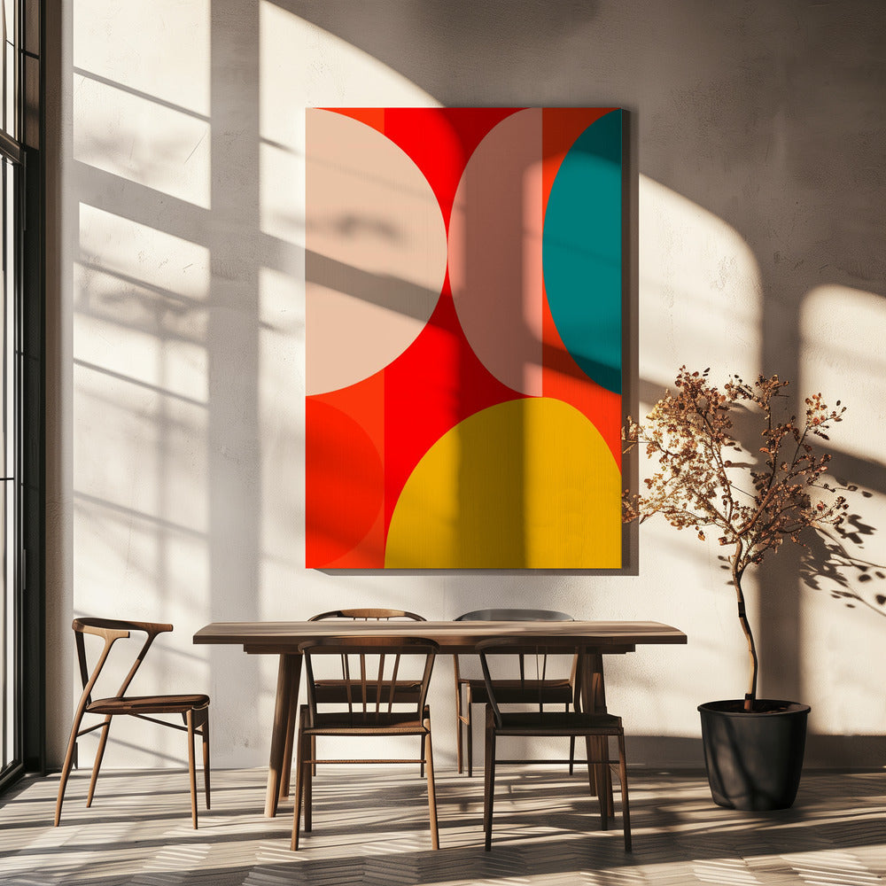 Mid Century Pastell 13 | Leinwand