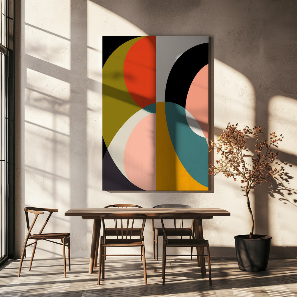Mid Century Pastell 11 | Leinwand