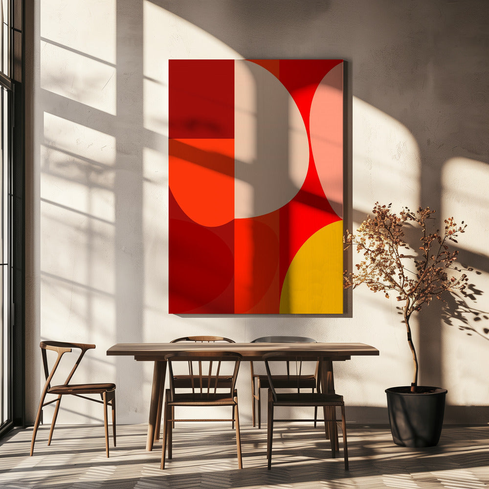 Mid Century Pastell 10 | Leinwand