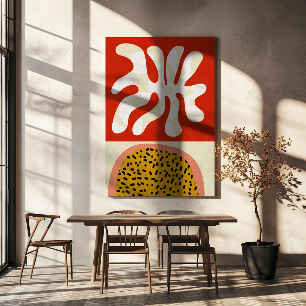 Mid Century Cut Outs | Leinwand