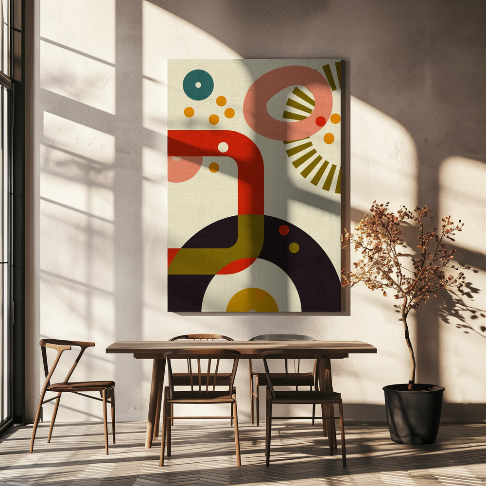Mid Century Cirque 3 | Leinwand