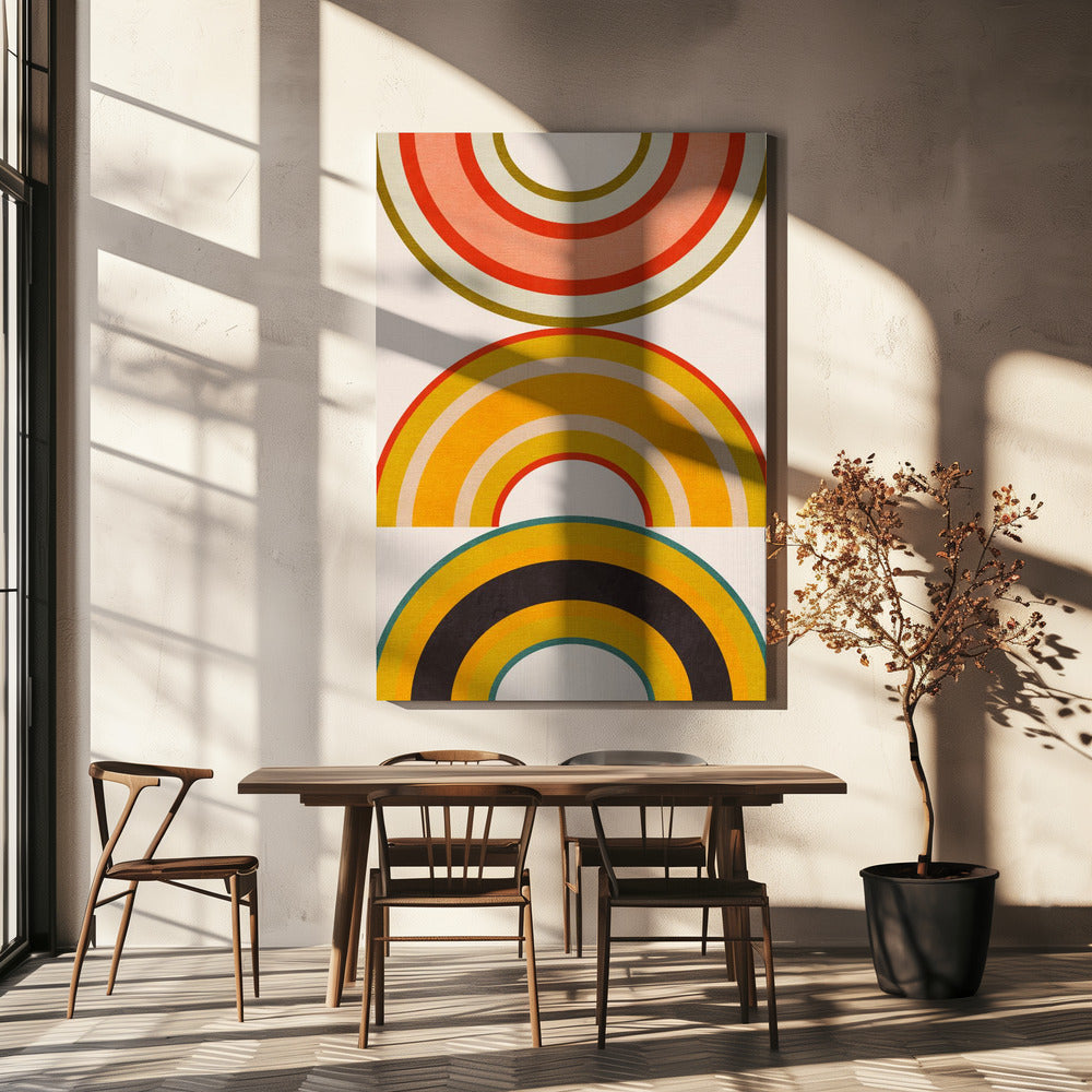 Regenbogensonnen 6 | Leinwand