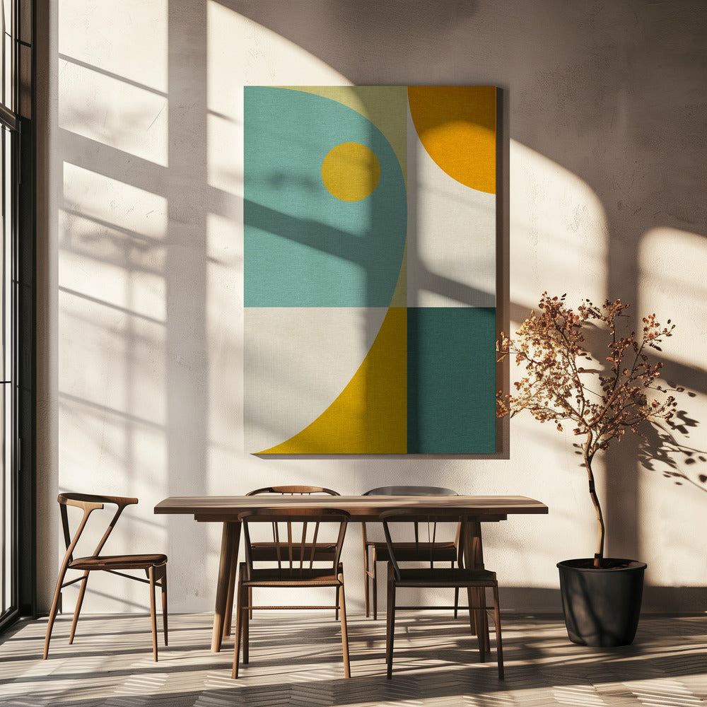 Regenbogen Plus Formen10 | Leinwand