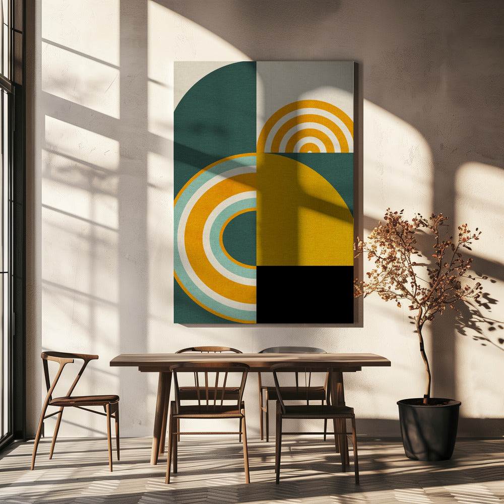 Regenbogen Plus Formen8 | Leinwand