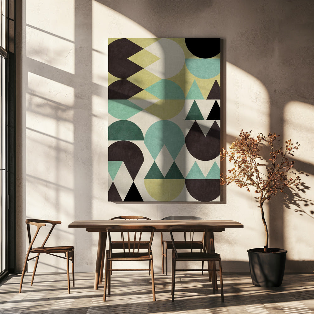 Regenbogen Plus Formen6 | Leinwand