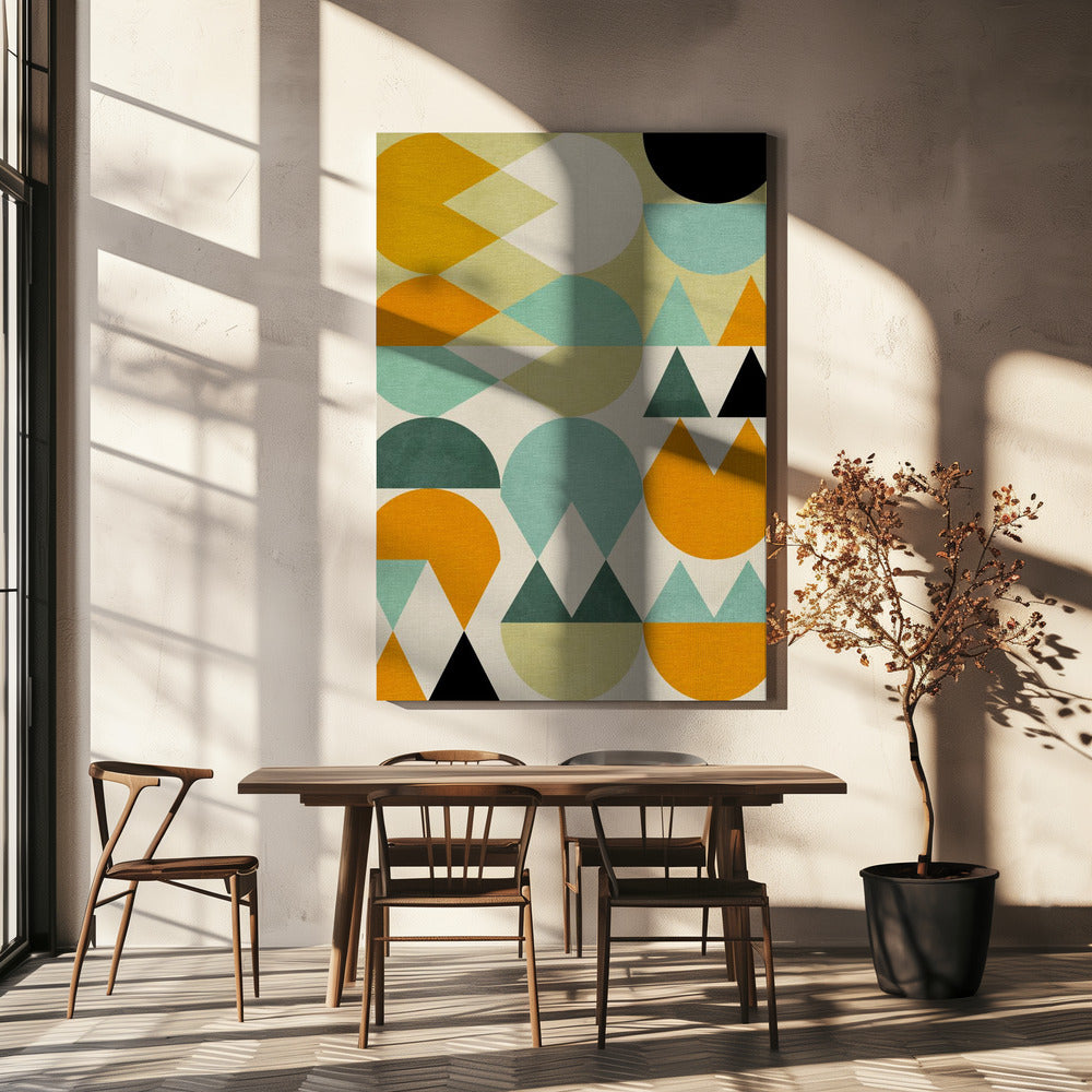 Regenbogen Plus Formen5 | Leinwand