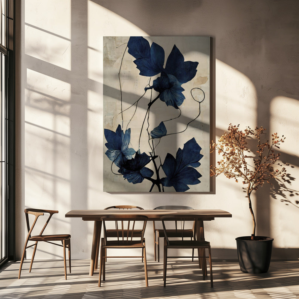 Indigo Flower | Canvas