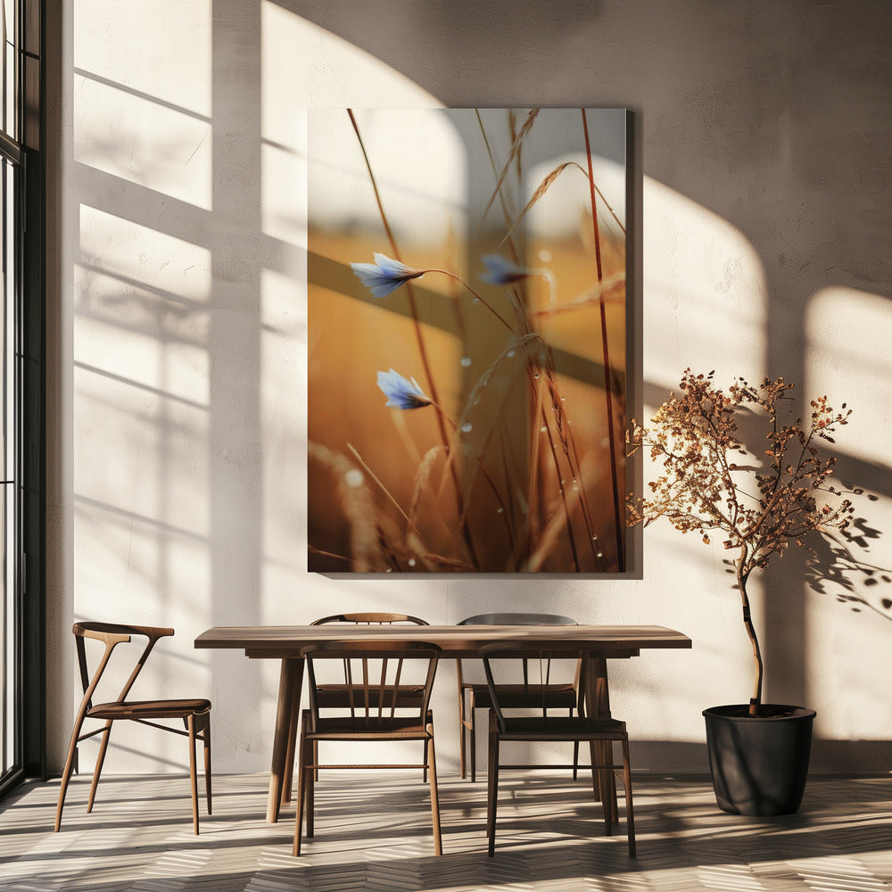 Blue Blooms at Dawn | Canvas