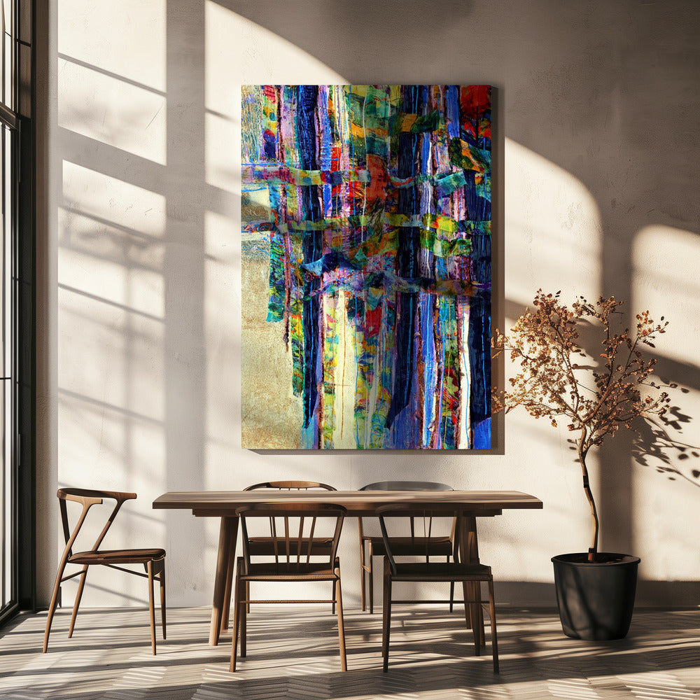 Bunte Kaskade | Leinwand