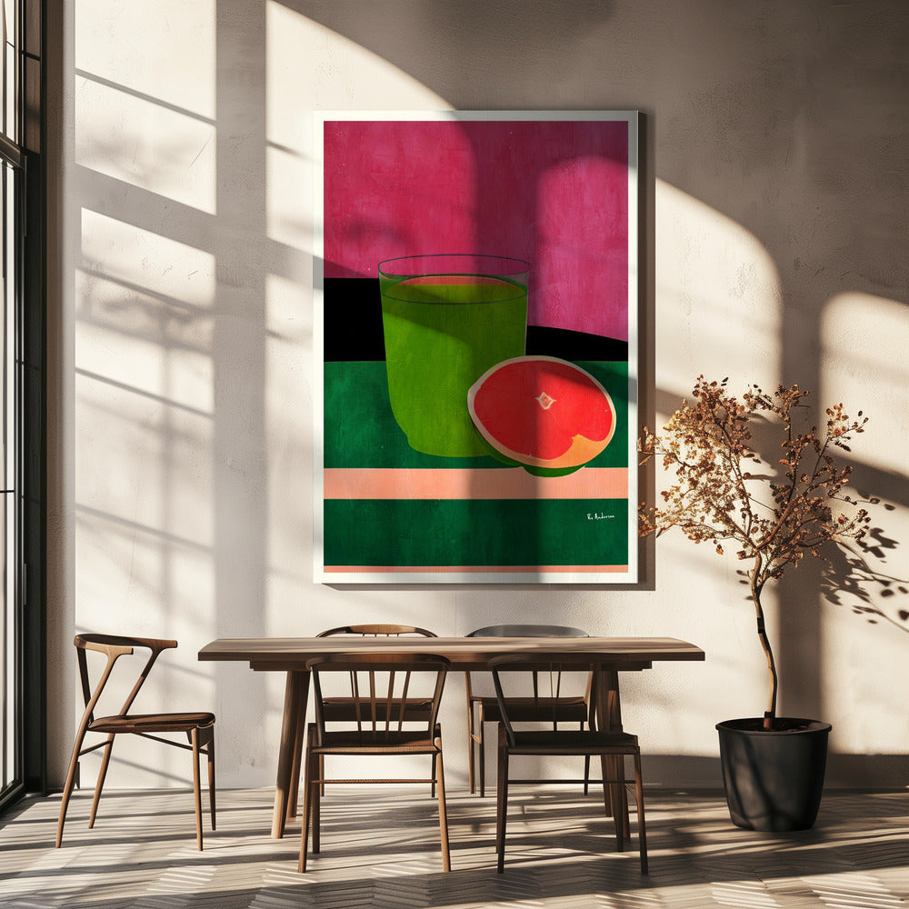 Pink, Little Grapefruit | Canvas