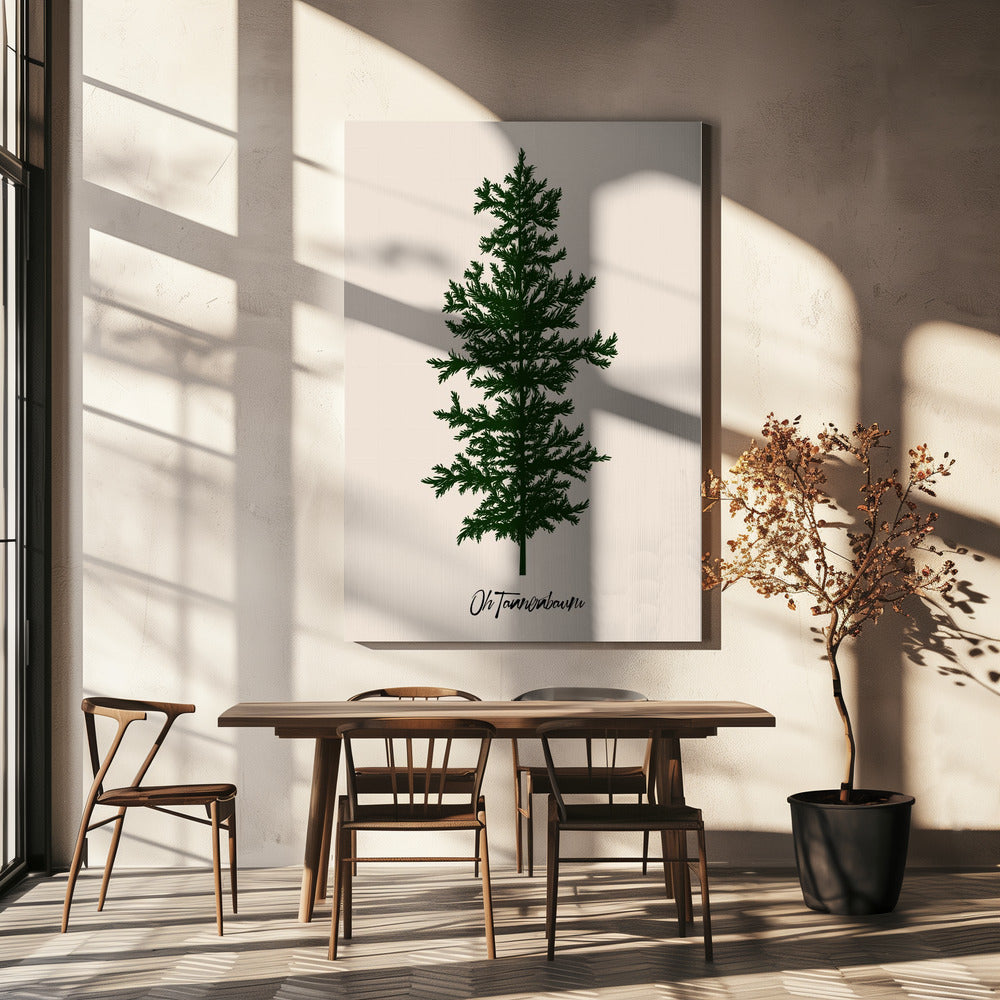 Oh Tannebaum (grün) | Leinwand