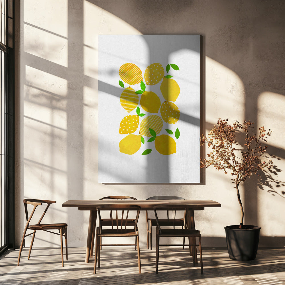 Zitronenmenge | Leinwand