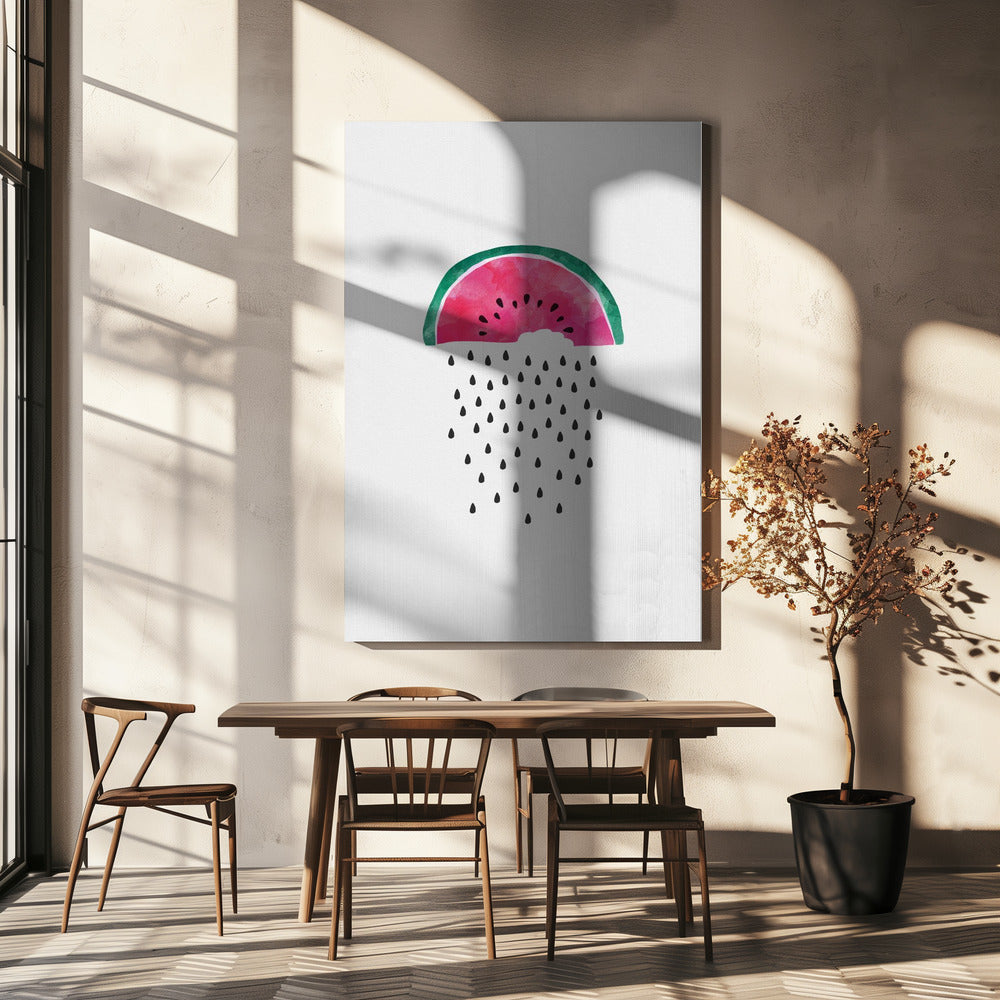 Wassermelonenregen | Leinwand