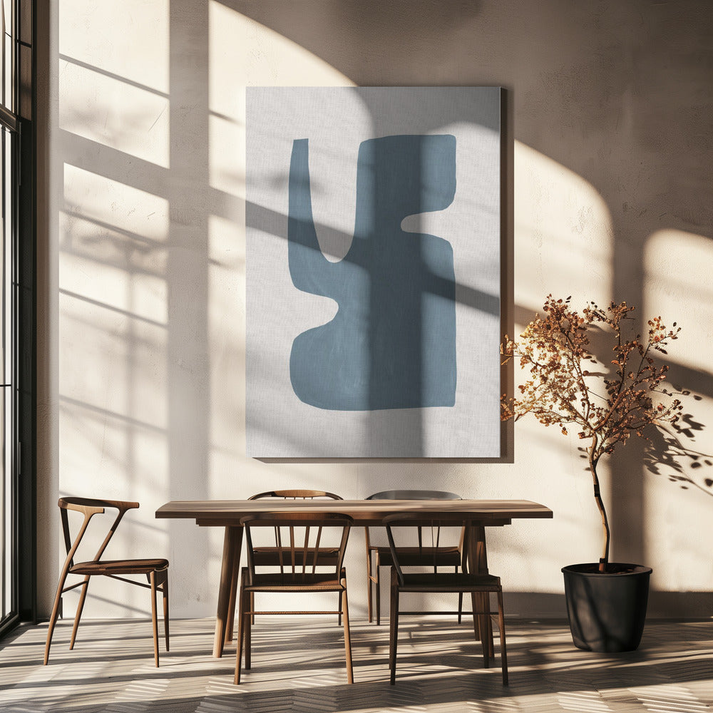 Mid Century Blue I | Canvas