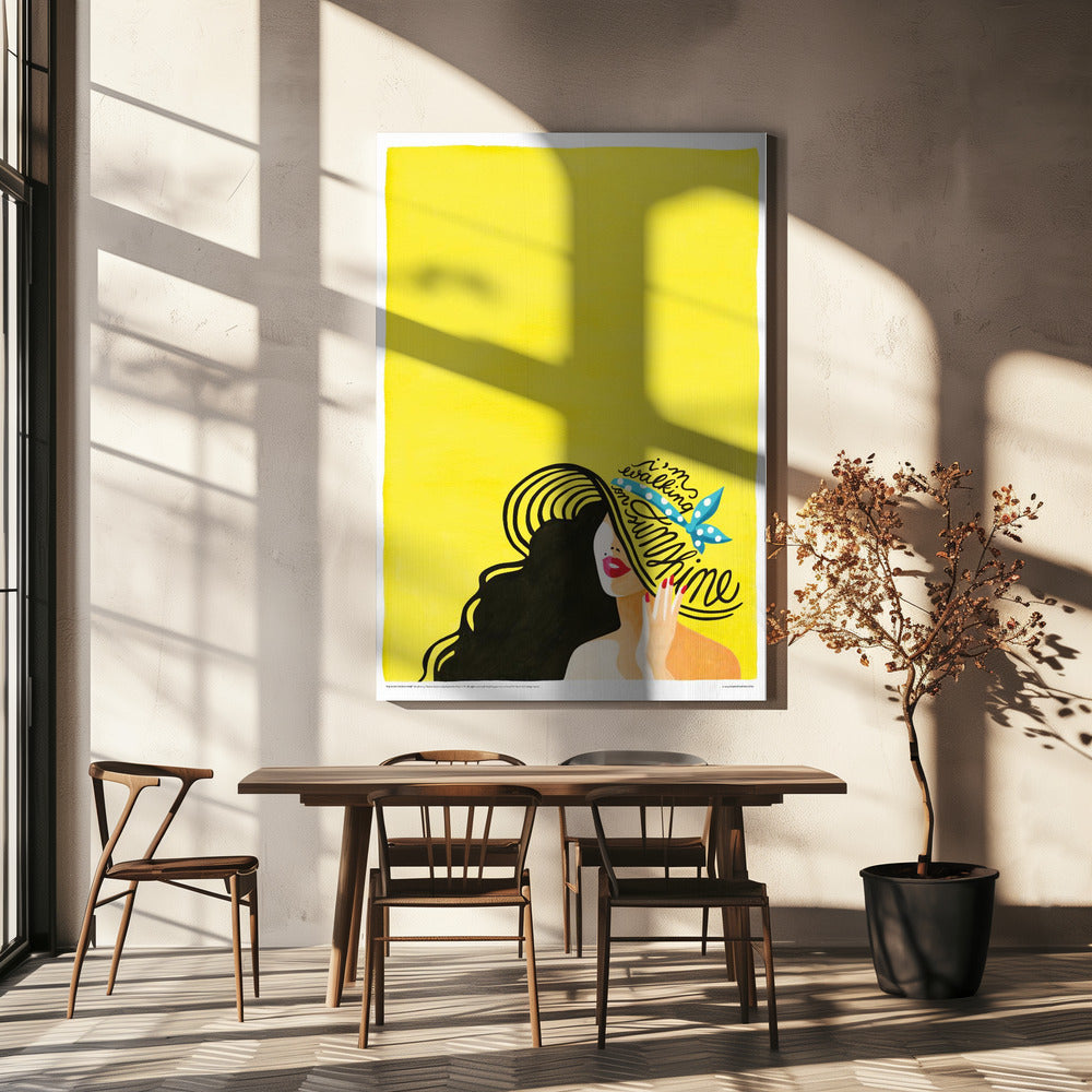 Spaziergang im Sonnenschein | Leinwand
