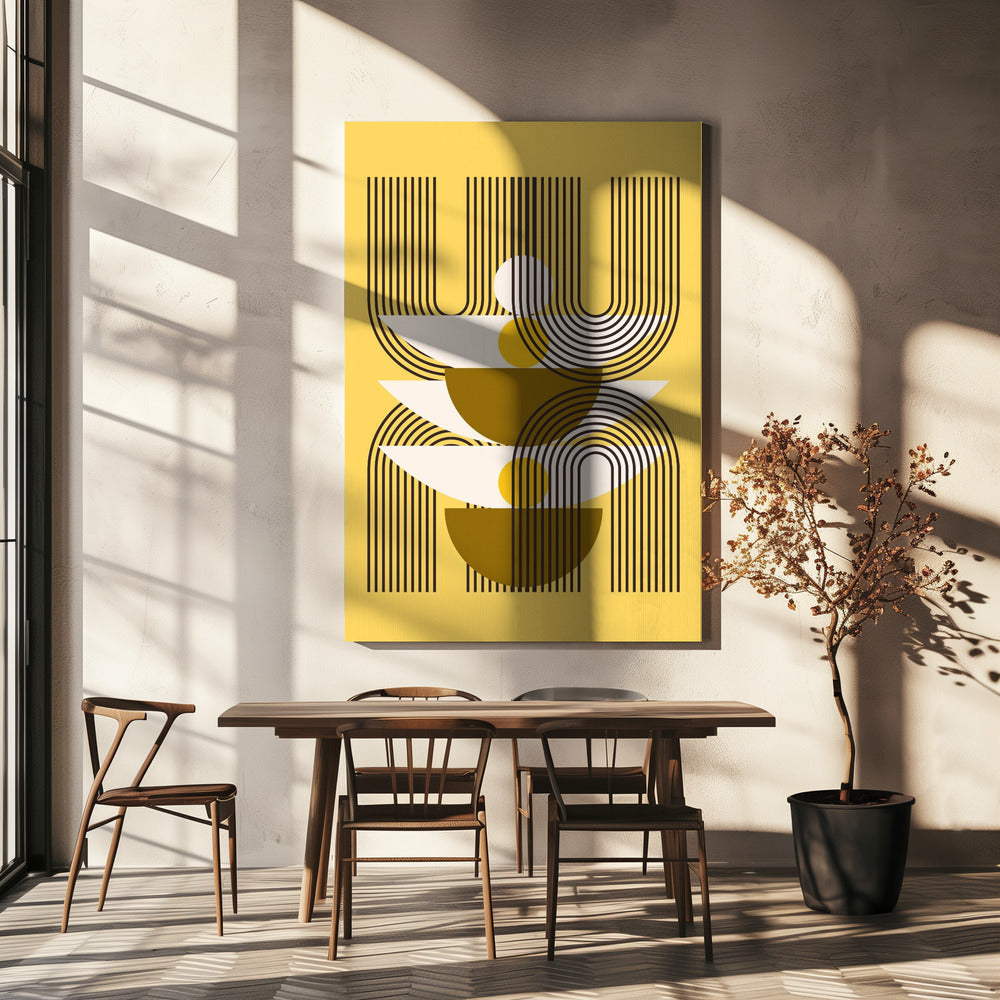 Minimalistische Linien und geometrische Formen | Leinwand