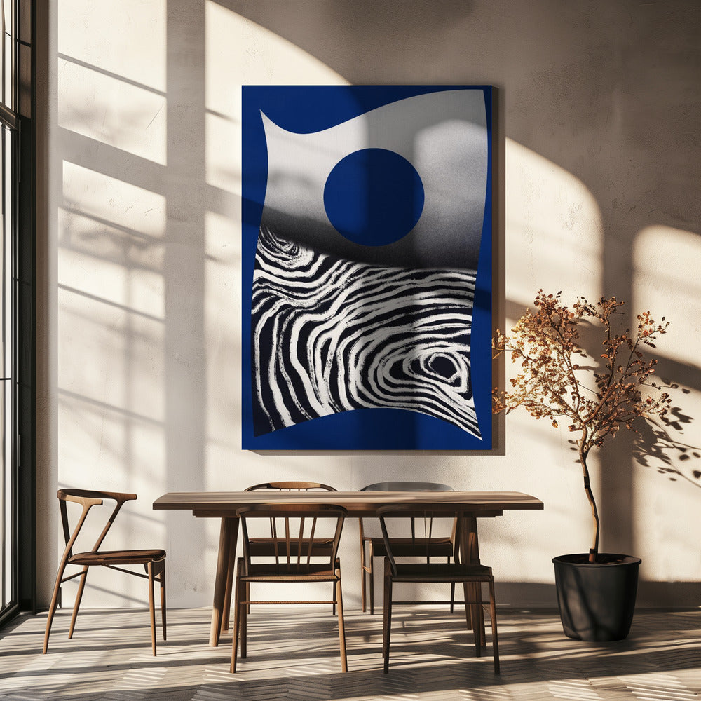 Zebra Mondwelle | Leinwand