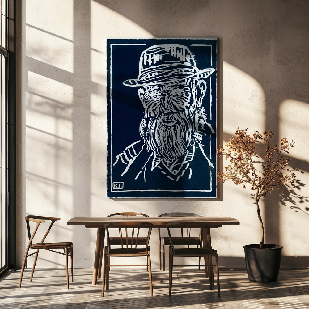 Ein Opa | Leinwand