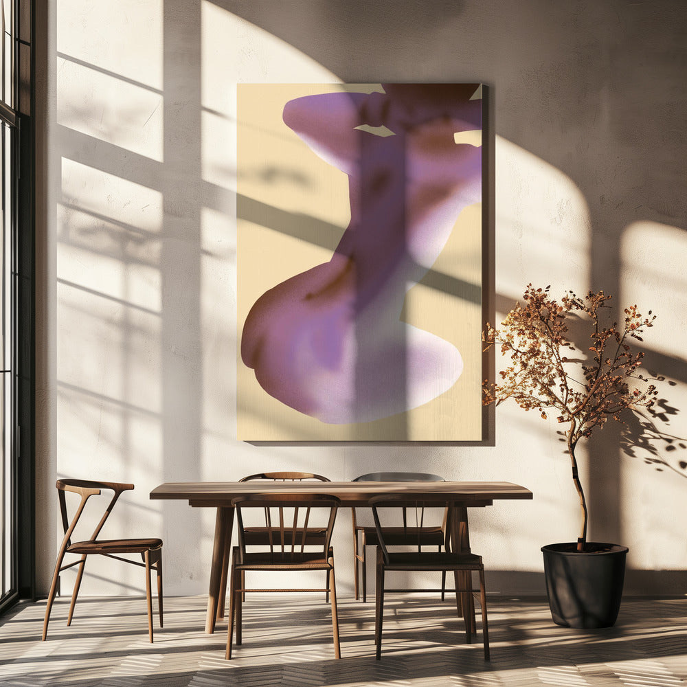 Lila Silhouette | Leinwand