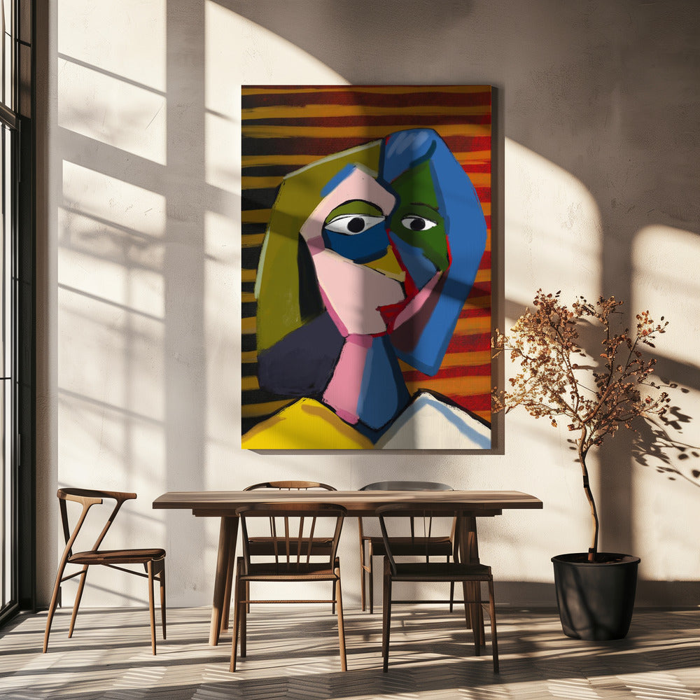 Potrait inspired by picasso | Canvas