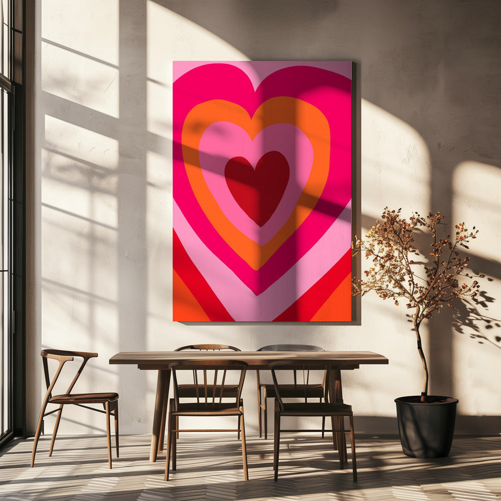 Heart Layers Harmony | Canvas