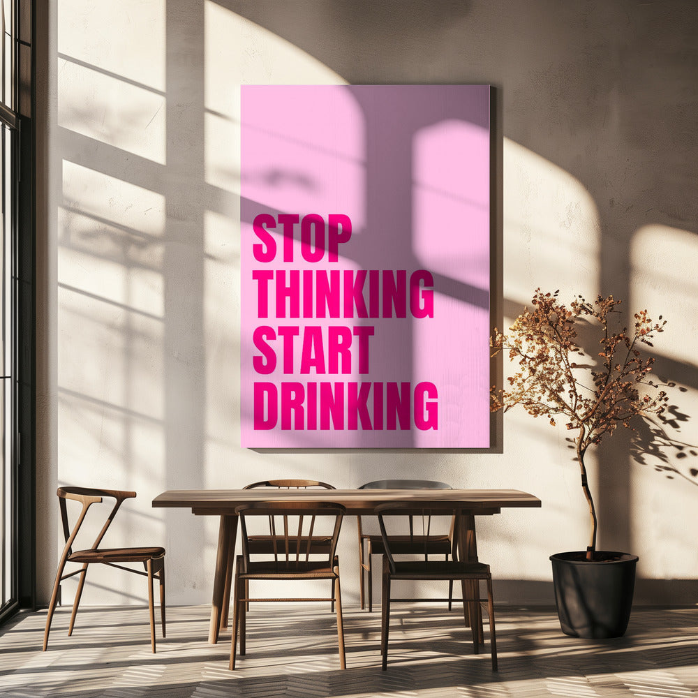 Drink Over Think | Canvas