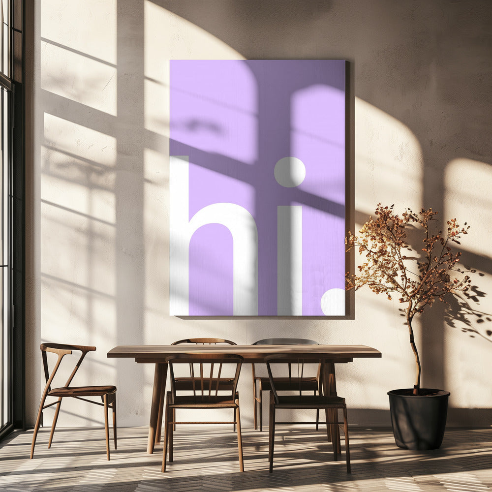 Hello in Lavender | Canvas