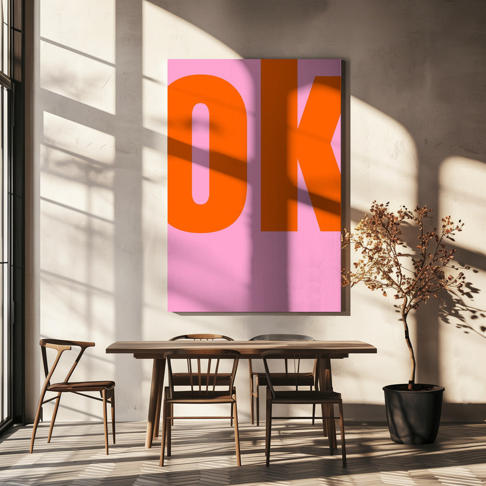 Kräftiges Pink-Statement | Leinwand