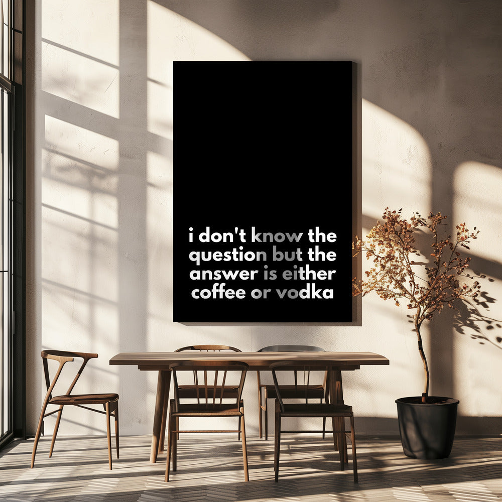 Coffee or Vodka Dilemma | Canvas