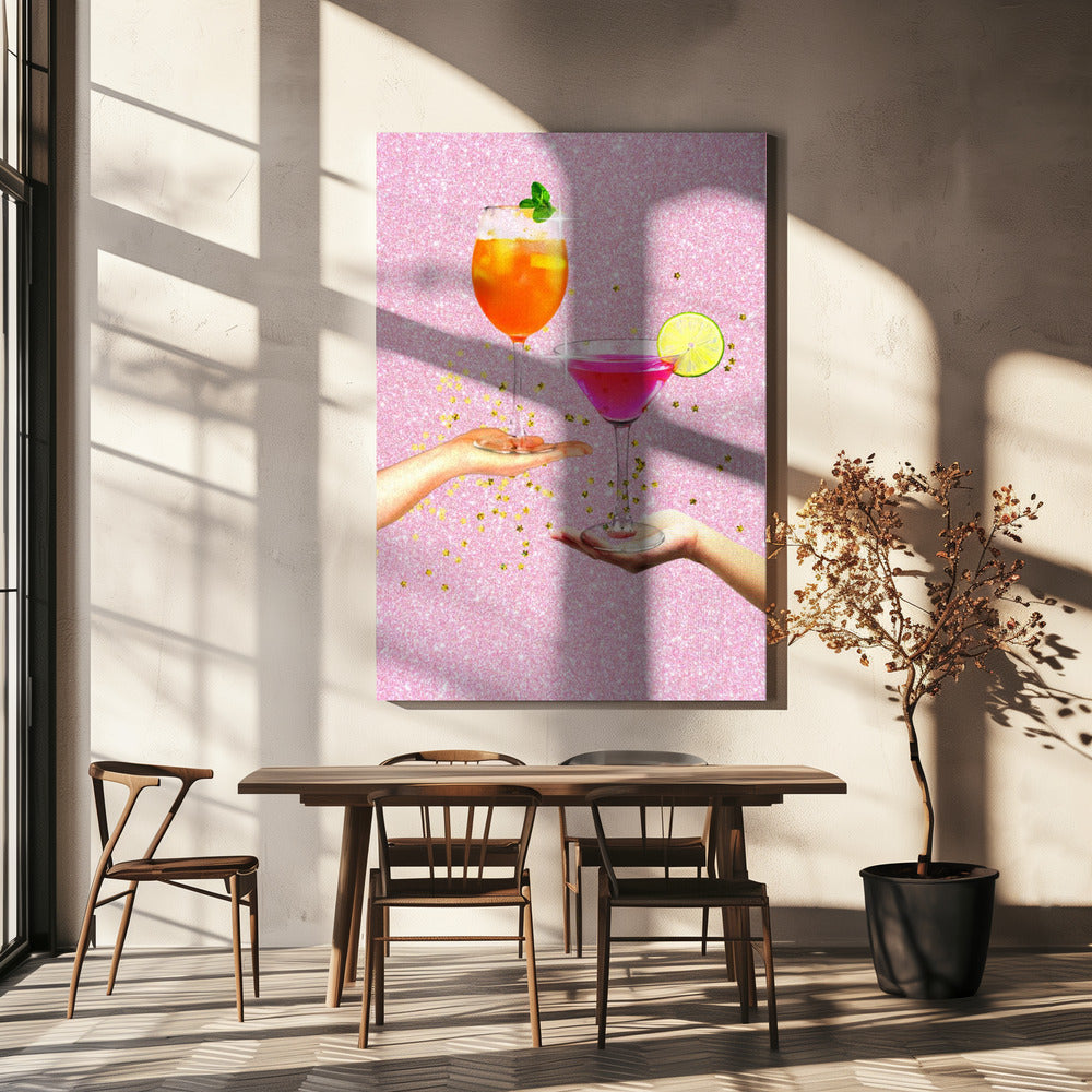 Funkelnder Jubel | Leinwand