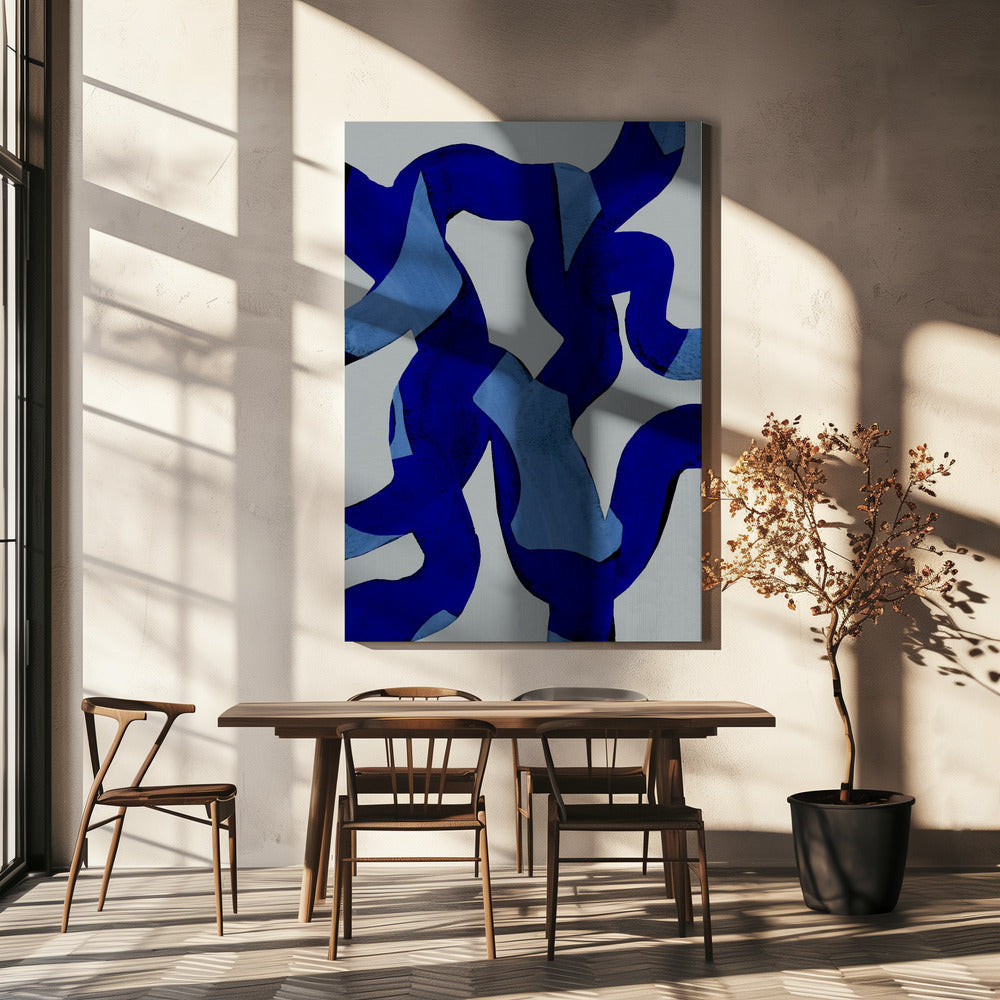 Abstrakte Pinselstriche 65X | Leinwand
