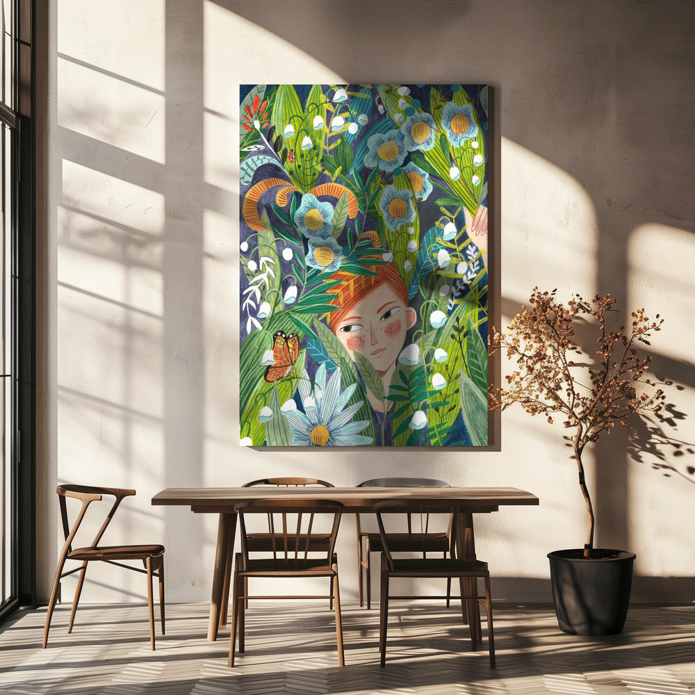 Frau in der Natur | Leinwand