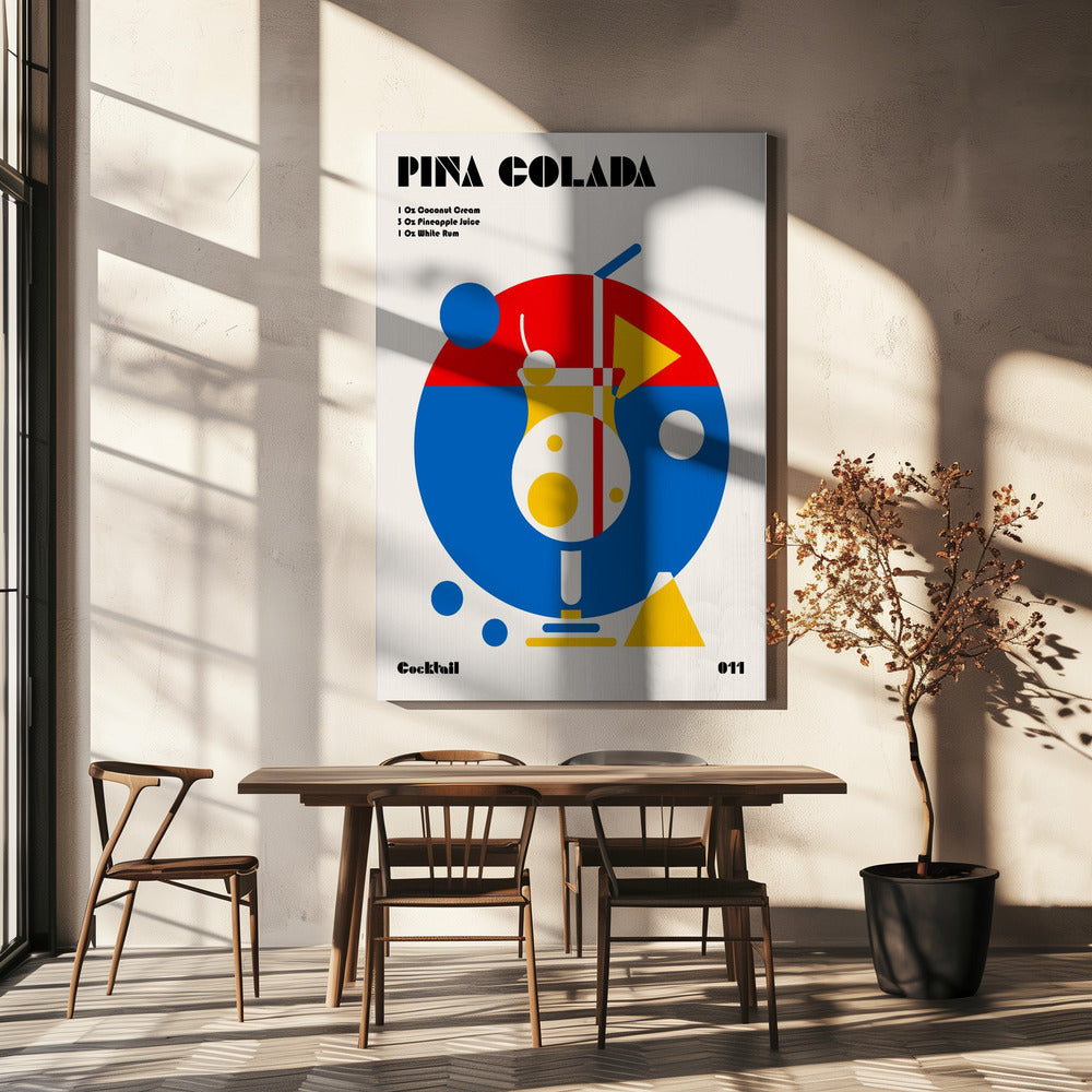 Pina Colada Bauhaus Cocktail | Leinwand
