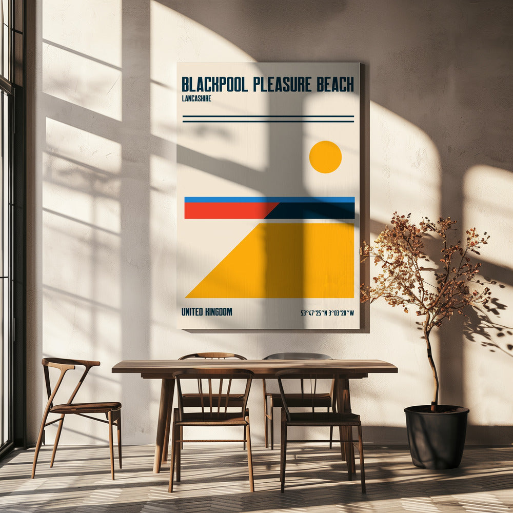 Blackpool Pleasure Beach Reiseposter | Leinwand